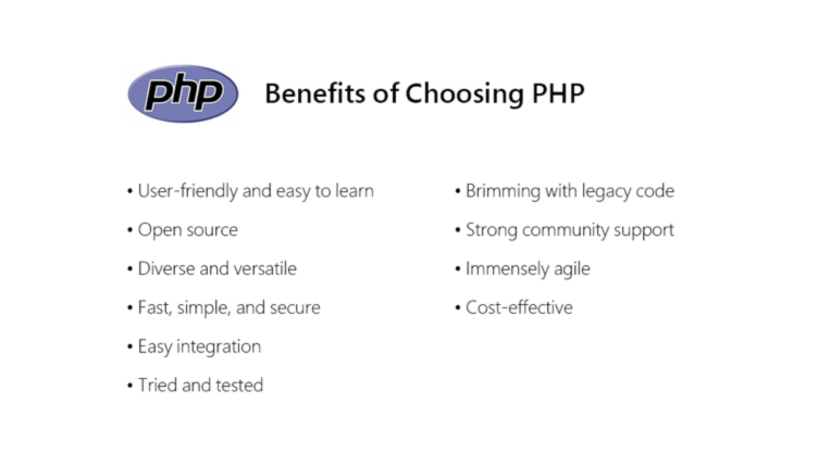 benefits of choosing php