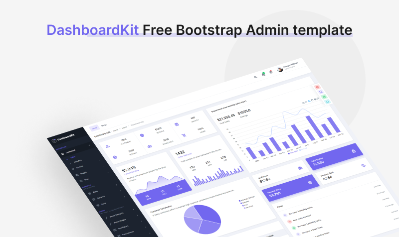 DashboardKit Free Bootstrap Admin template