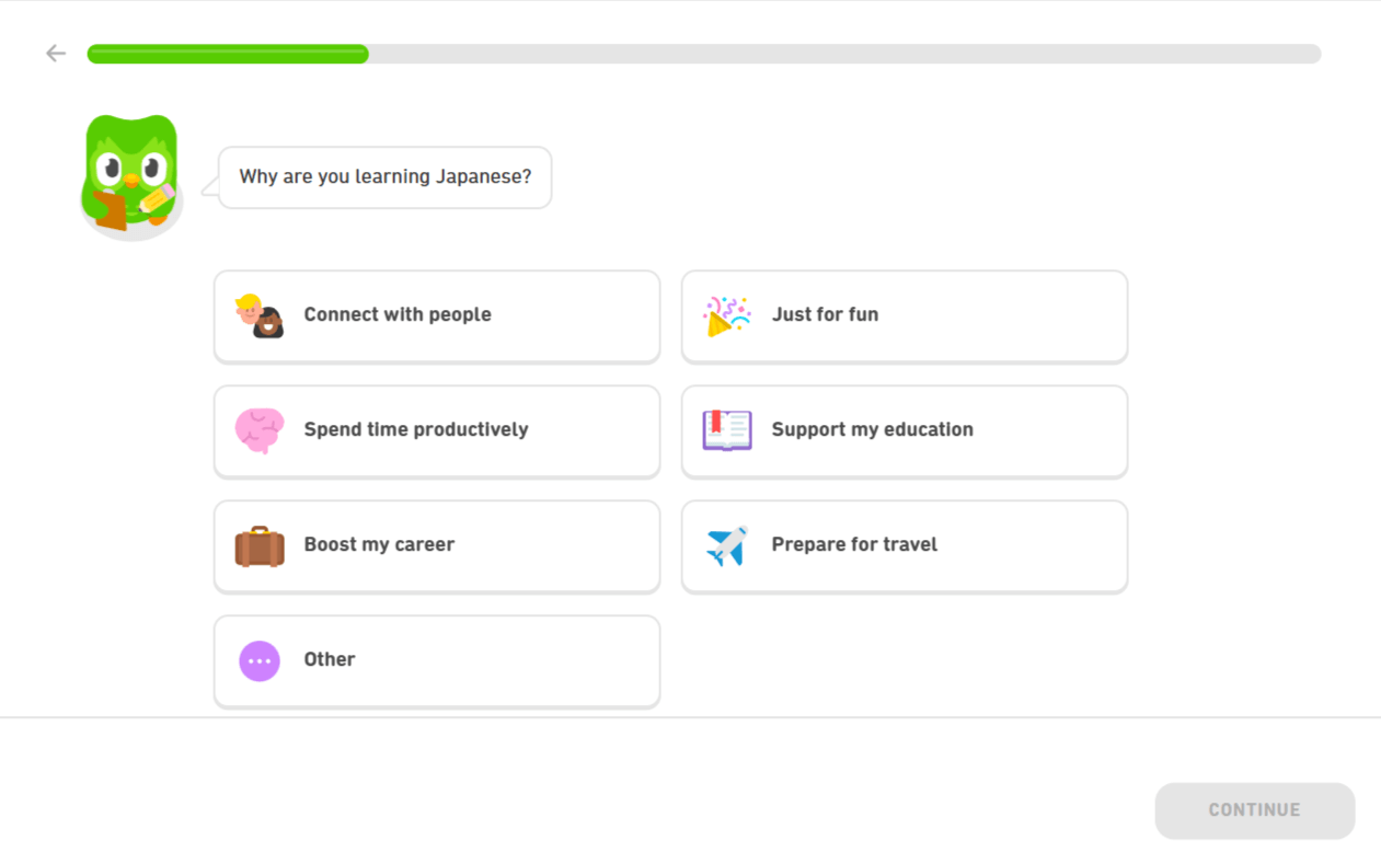 educational platforms like Duolingo