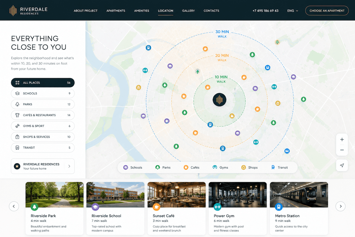 Interactive Neighborhood Map