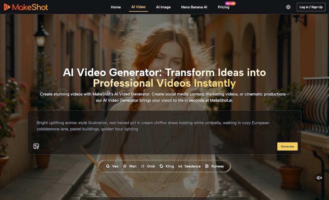 MakeShot.ai - AI Video Generator