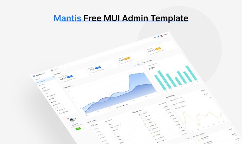 Mantis Free MUI Admin Template