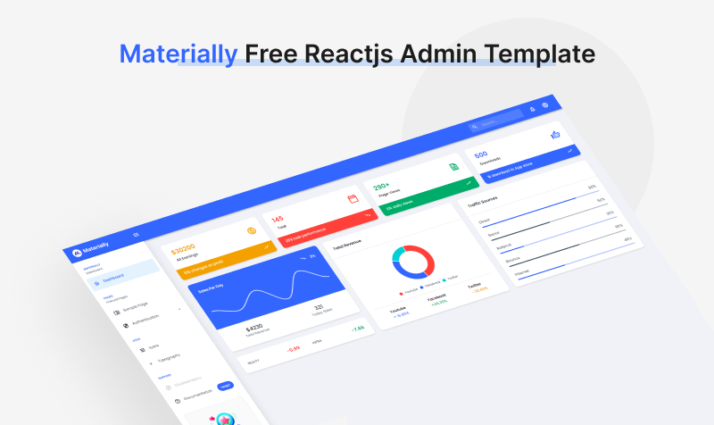 Materially Free Reactjs Admin Template