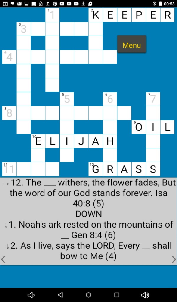Bible Crossword