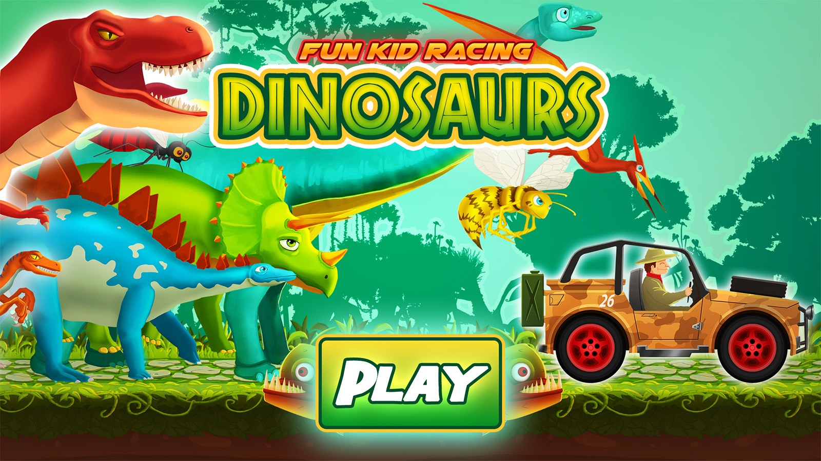 Fun Kid Racing Dinosaurs World