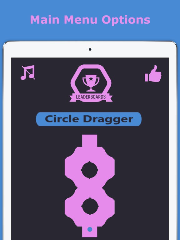 Circle Dragger - Beware Black Dots And Obstacles