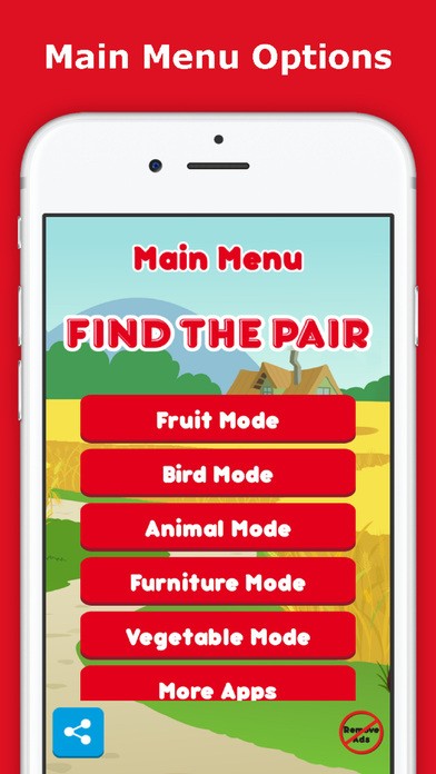 Find The Pair, Memory Matching Cards, Brain Trainer Game