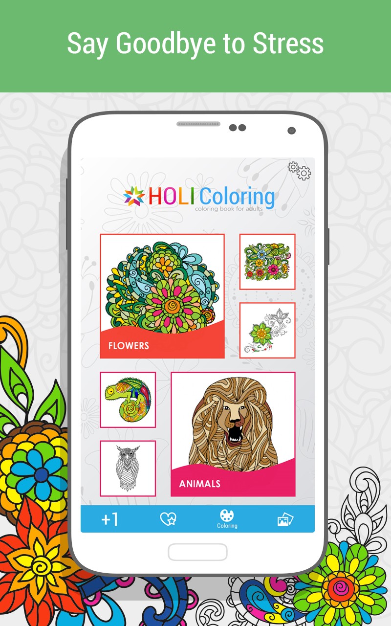 Coloring Book for Adults #HoliColoring