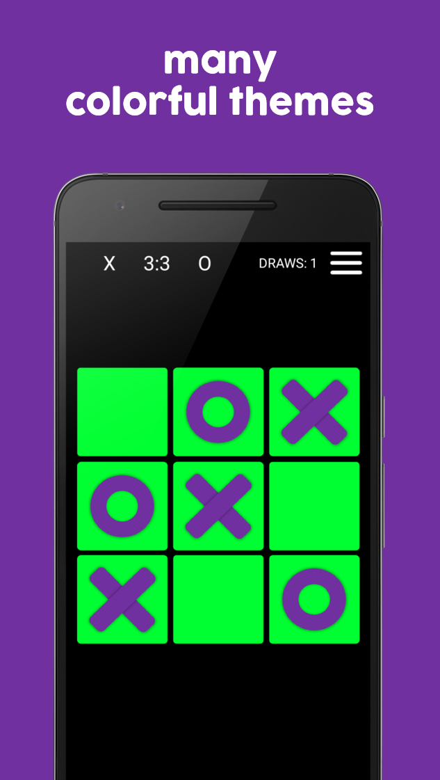 Tic Tac Toe Colors for 2 players