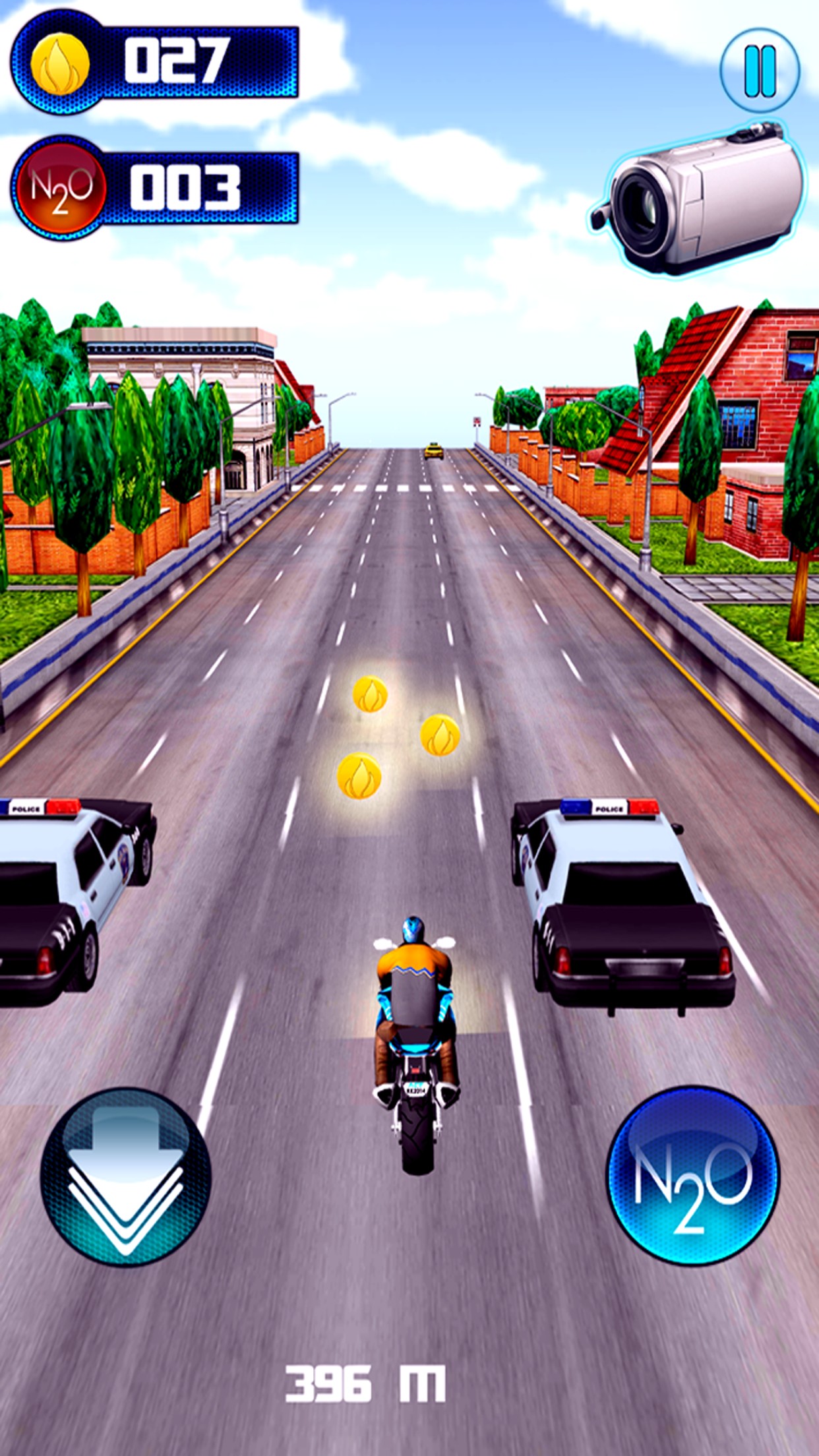 Highway Traffic Moto Rider