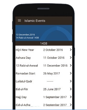 Islamic Hijri Calendar 2017