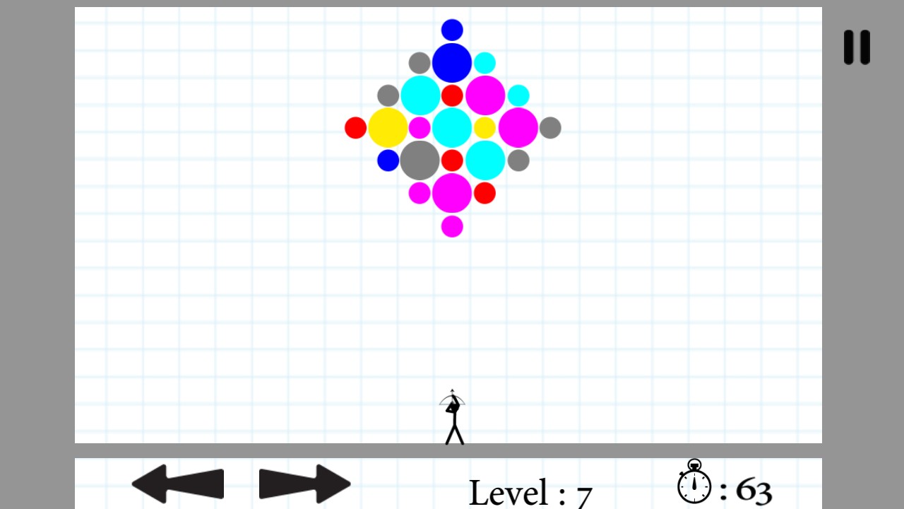 Super Pang Bubble 2D : Stickman Made With Unity