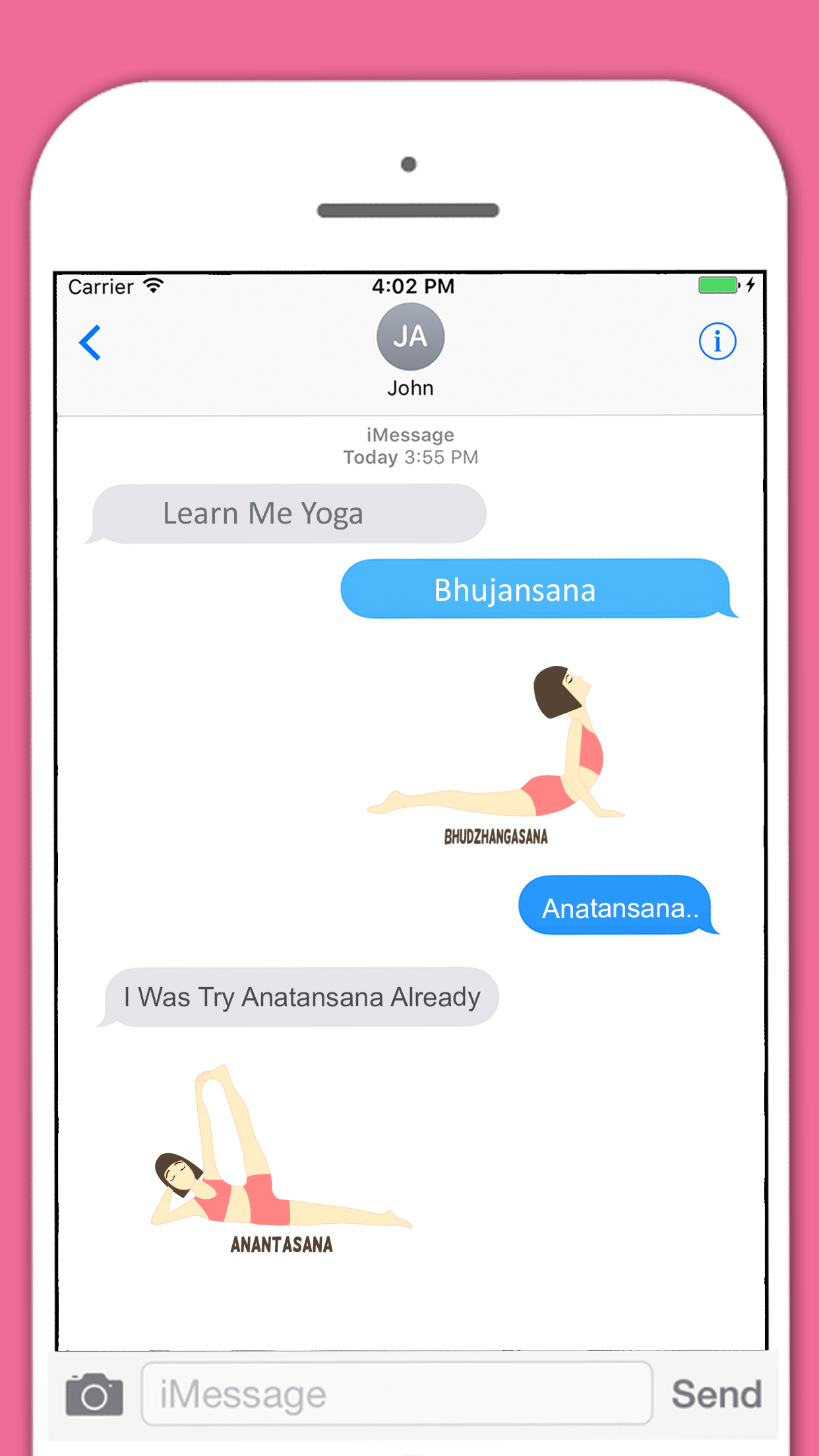 Yoga Sticker Pack for iMessage