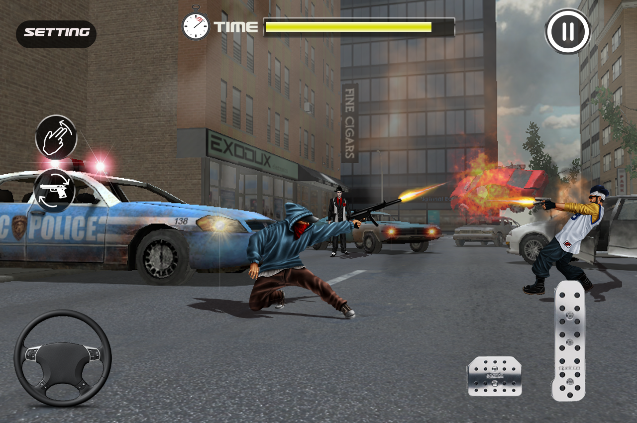 Real Gangster Revenge: Downtown Gang War Car Mafia