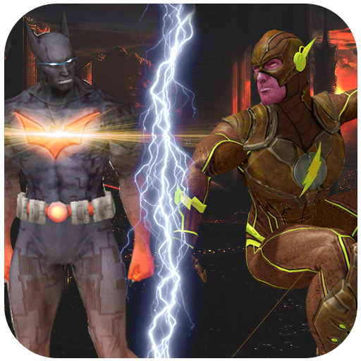 Bat Light Hero Crime Battle