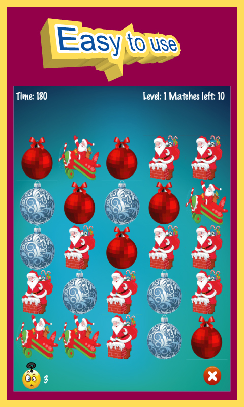 Christmas Match 3 Puzzle Game