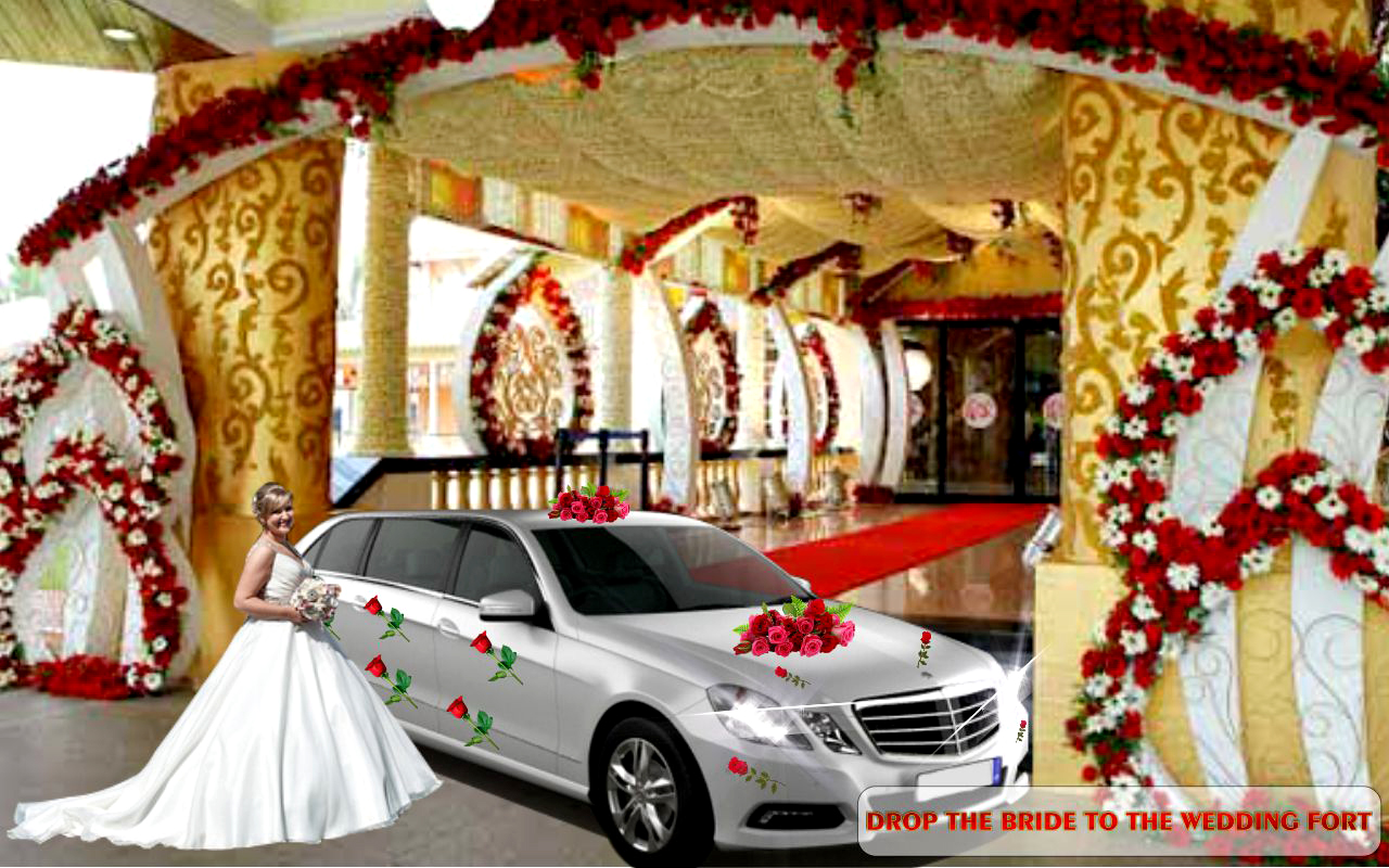 Luxury Wedding City Car Driving