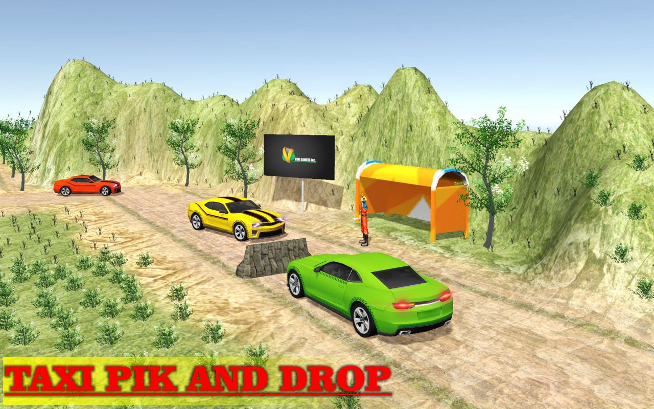 Mountain Offroad Taxi: Hill Driver 3D 