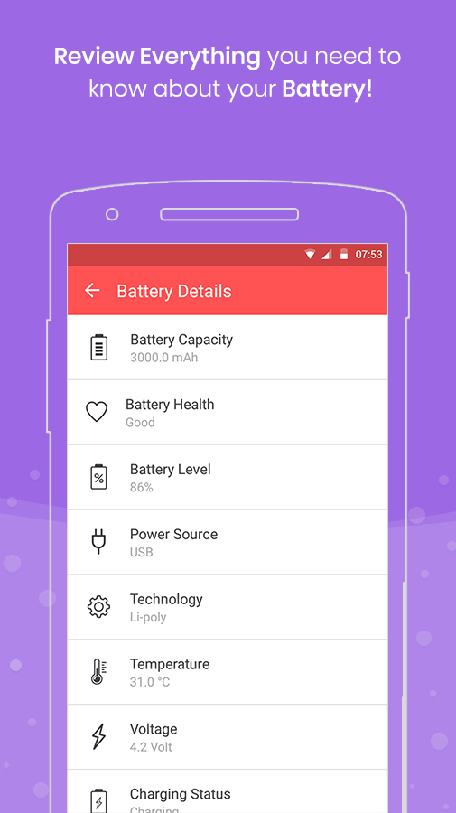 Full Battery Charge Alarm and Theft Security Alert