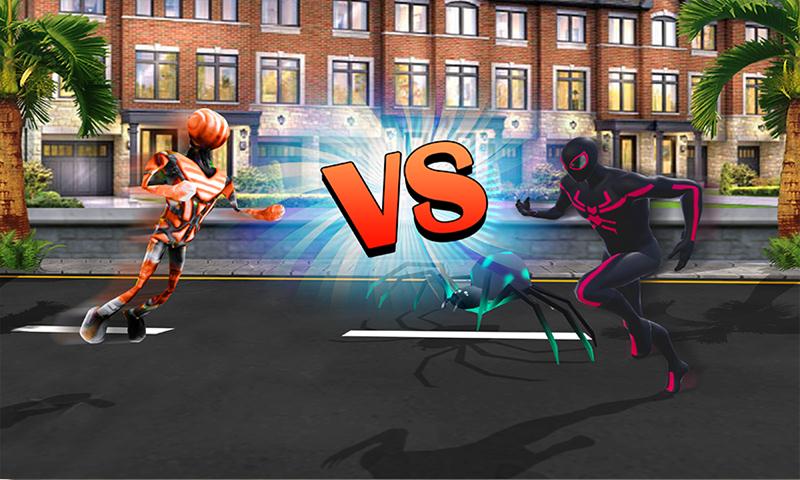 Flying Stick Hero vs Multi Spider Villain