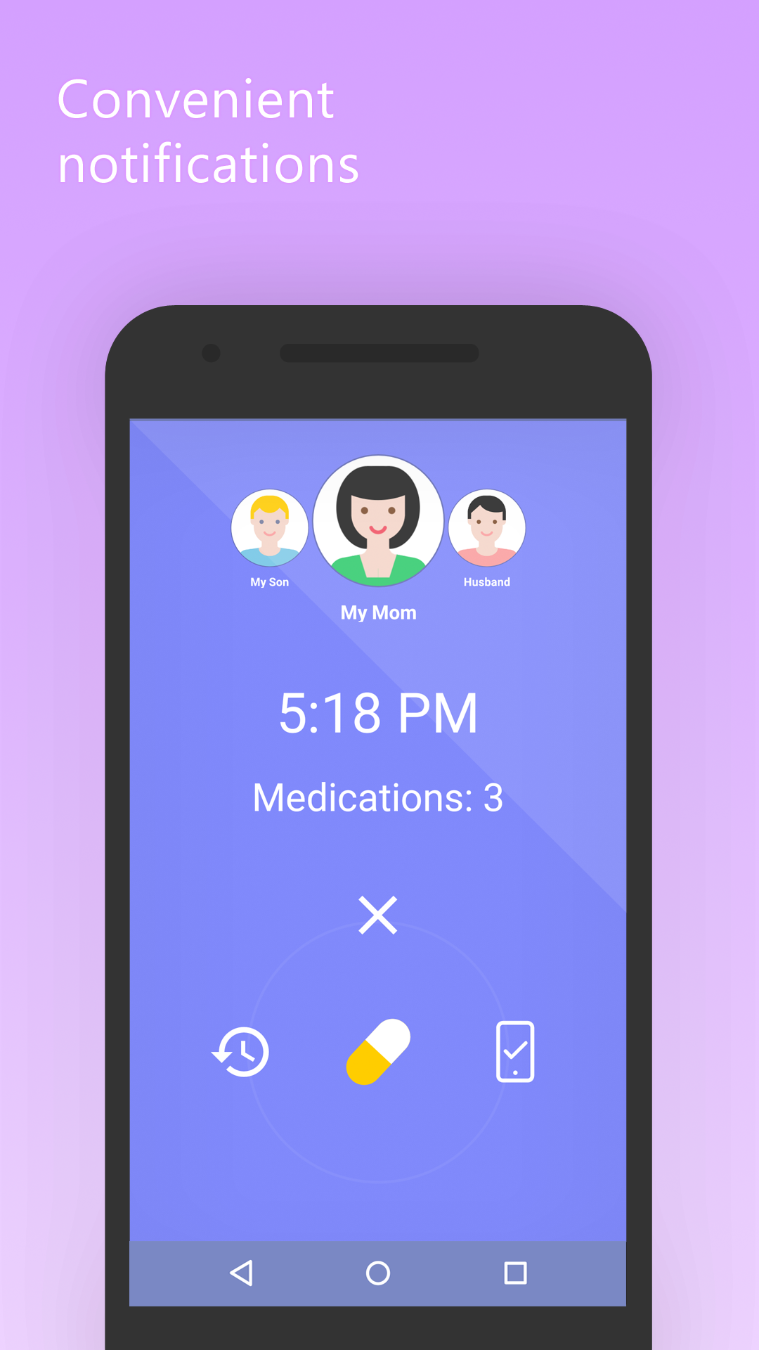 Mr. Pillster pill and medicine reminder alarm app