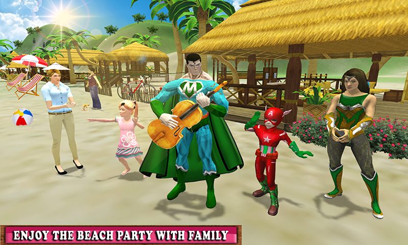 Virtual Superhero Family Holiday Camping