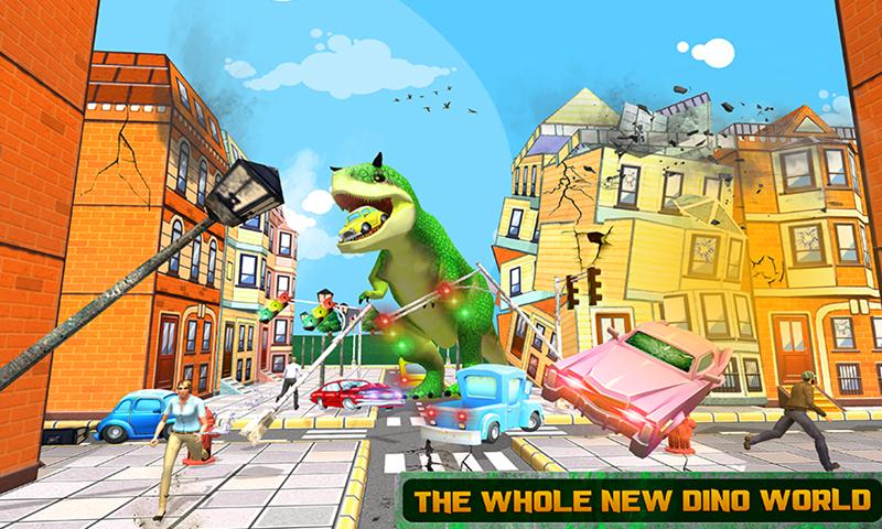 Wild Dinosaur City Attack