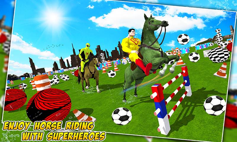 Superheroes Horse Racing Stunts Simulation