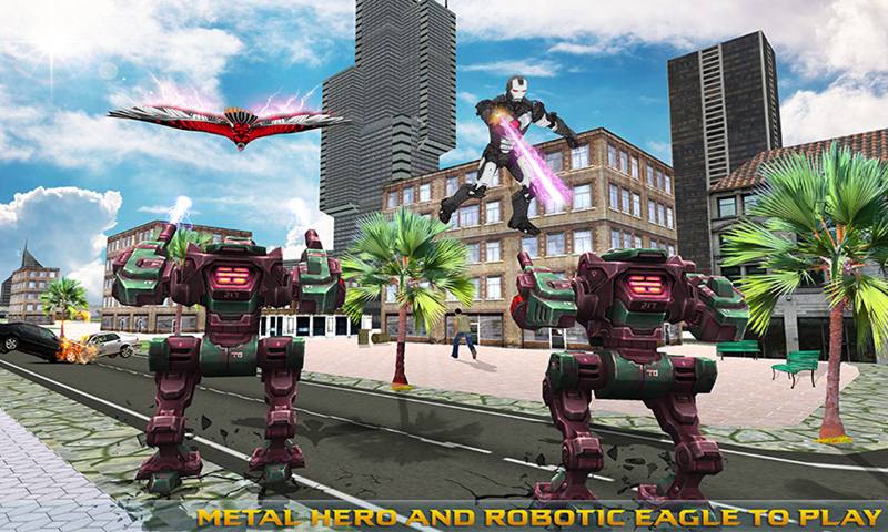 Multi Eagle Metal Robot vs Robotic Machines