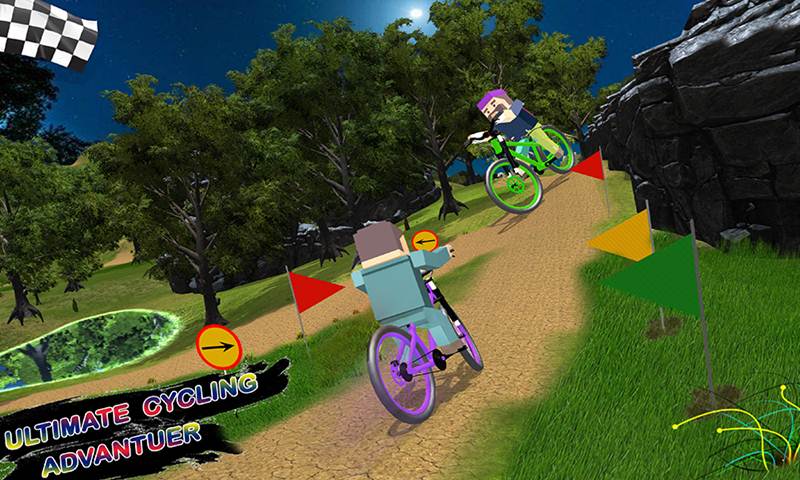 Blocky Kids BMX Cycle Racing Game