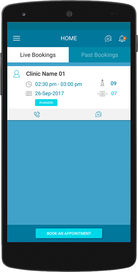 DRCITAS – MEDICAL (PATIENT) APPOINTMENT SCHEDULING APP