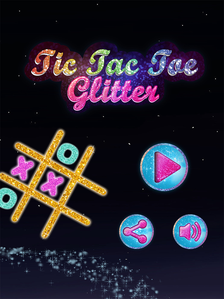 Tic Tac Toe Glitter