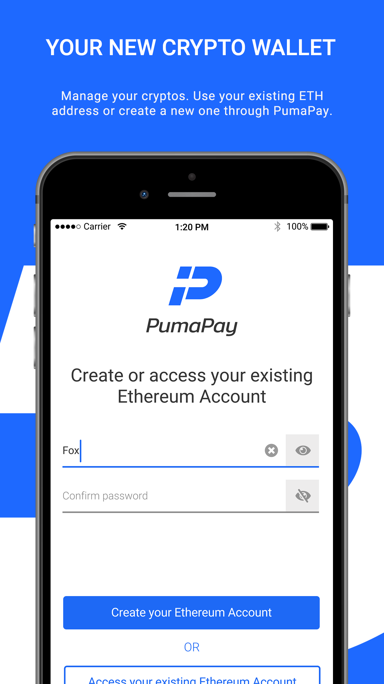 PumaPay Cryptocurrency Wallet