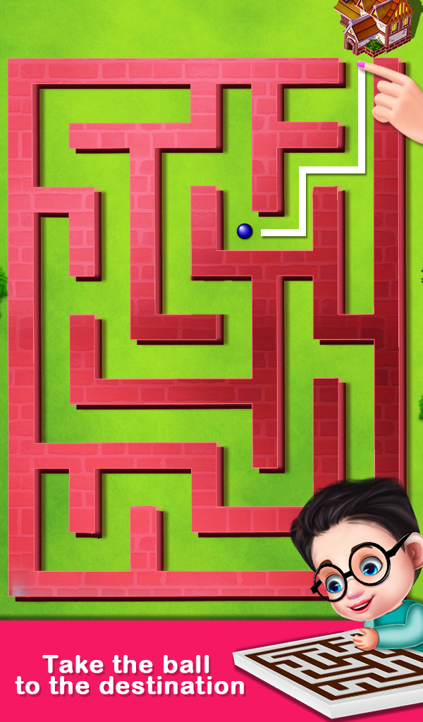 Educational Virtual Maze Puzzle for Kids