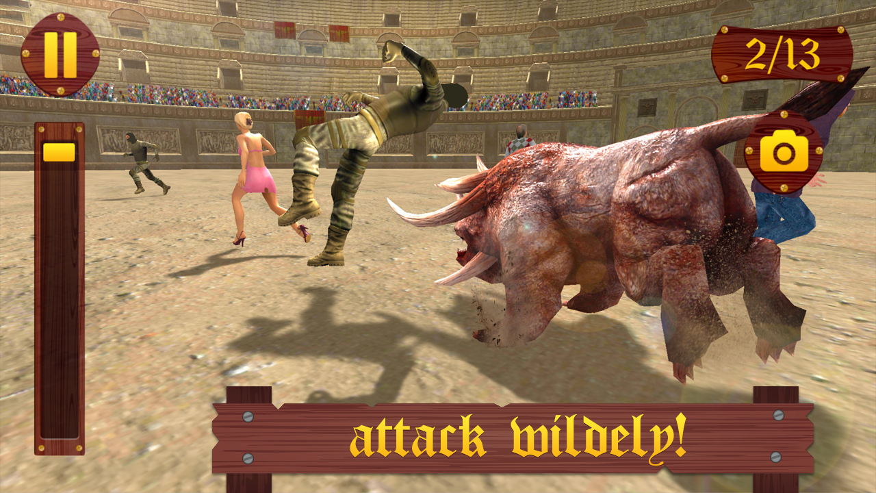 Angry Bull Arena Attack