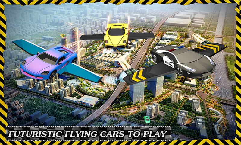 Futuristic Flying Car: 3D Driving Simulator