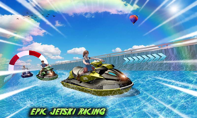 Water Slide Jet Ski Park Racer