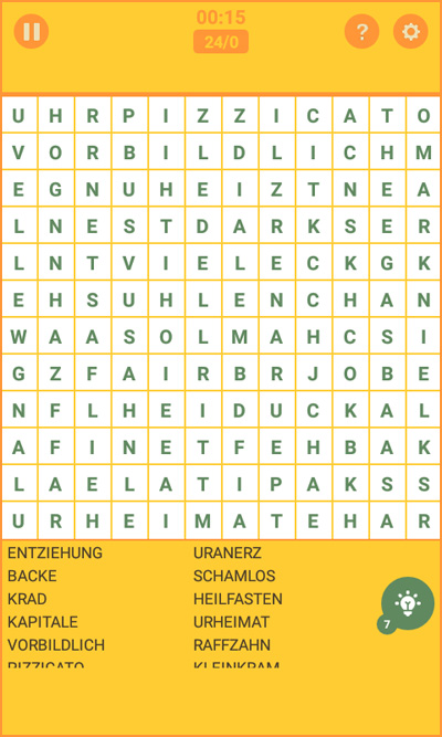 Advanced Word Search Puzzle