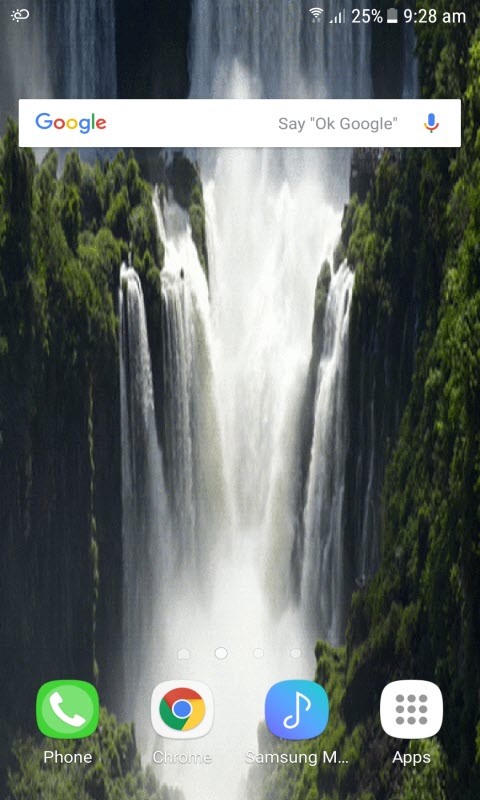 Hilly Waterfall Live Wallpaper