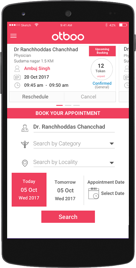 OTBOO – DOCTOR’S APPOINTMENT SCHEDULING APP