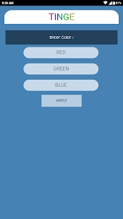 TINGE: A Color Game