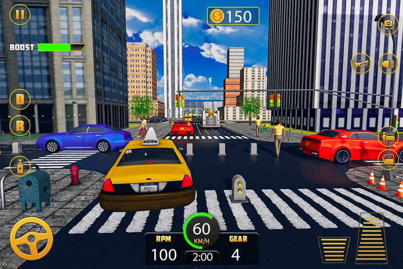 City Traffic Taxi Parking – Driving Rush