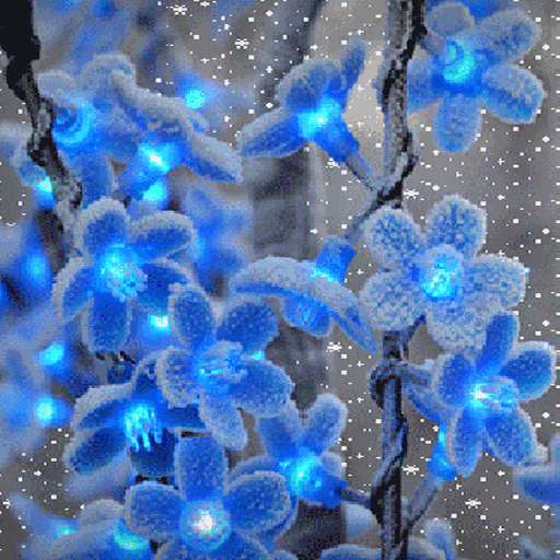 Snowy Light Flowers LWP