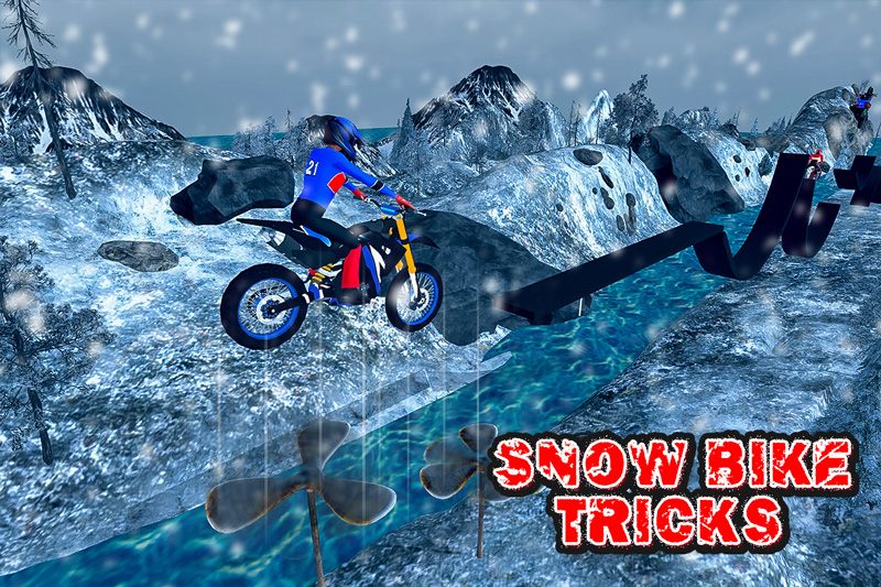 Stunt Bike Snow Racing Tricks