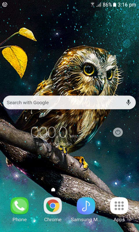 Golden Owl Live Wallpaper