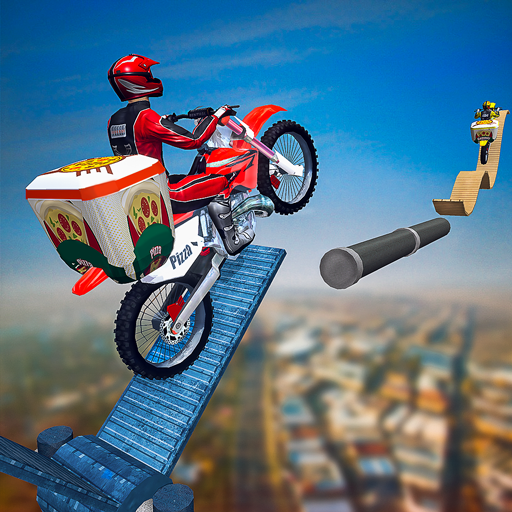 Mega Ramp Bike Stunts: Pizza Delivery