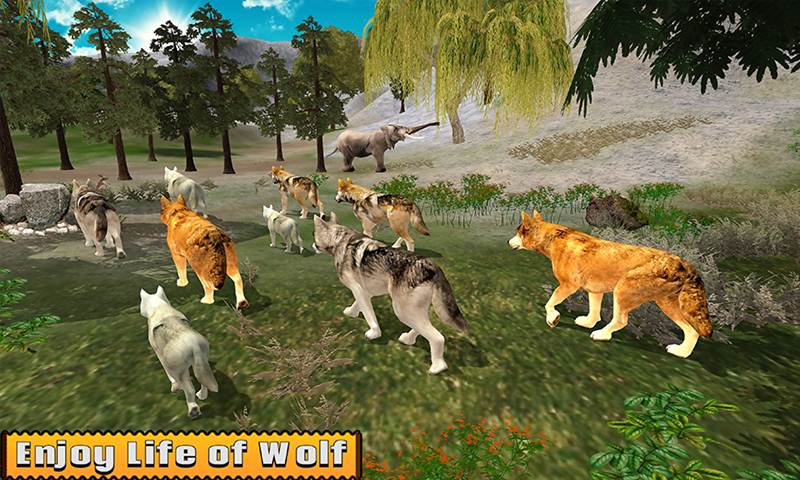 Arctic Wolf Family Simulator