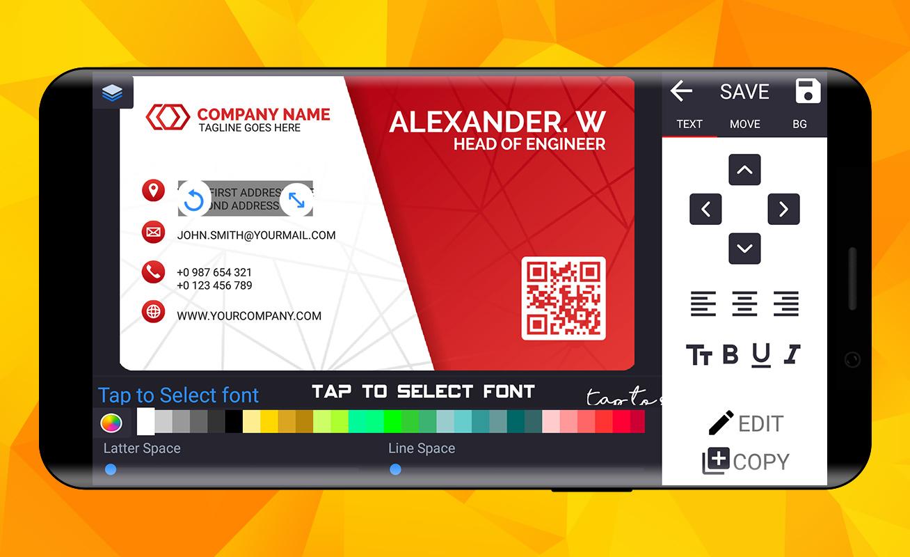 Business Card Maker Android App