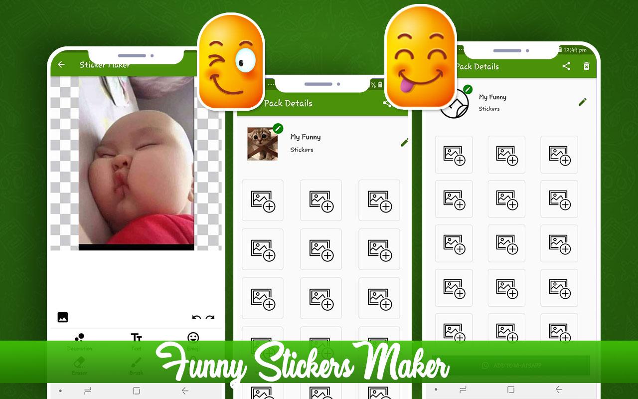 Funny Sticker  Maker for WhatsApp WAStickerApps 