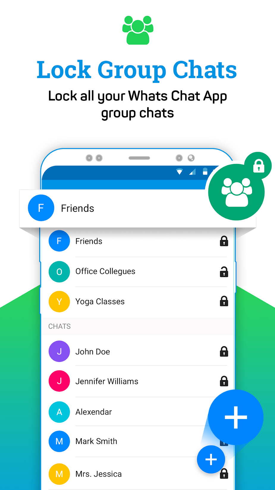 Group Chat Locker For Whats Chat App